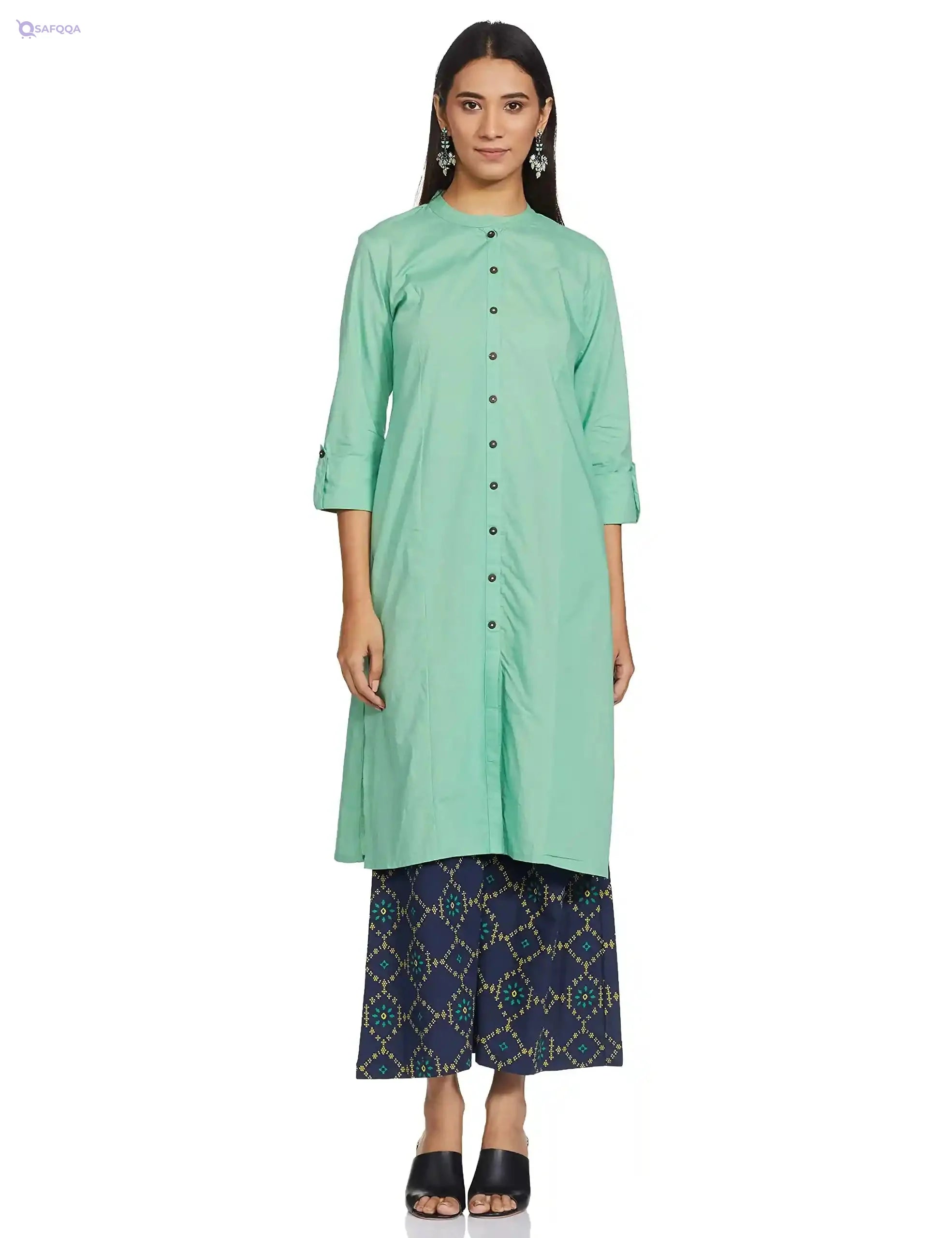 Women's Cotton Straight Salwar Suit Set - Safqqa Egypt