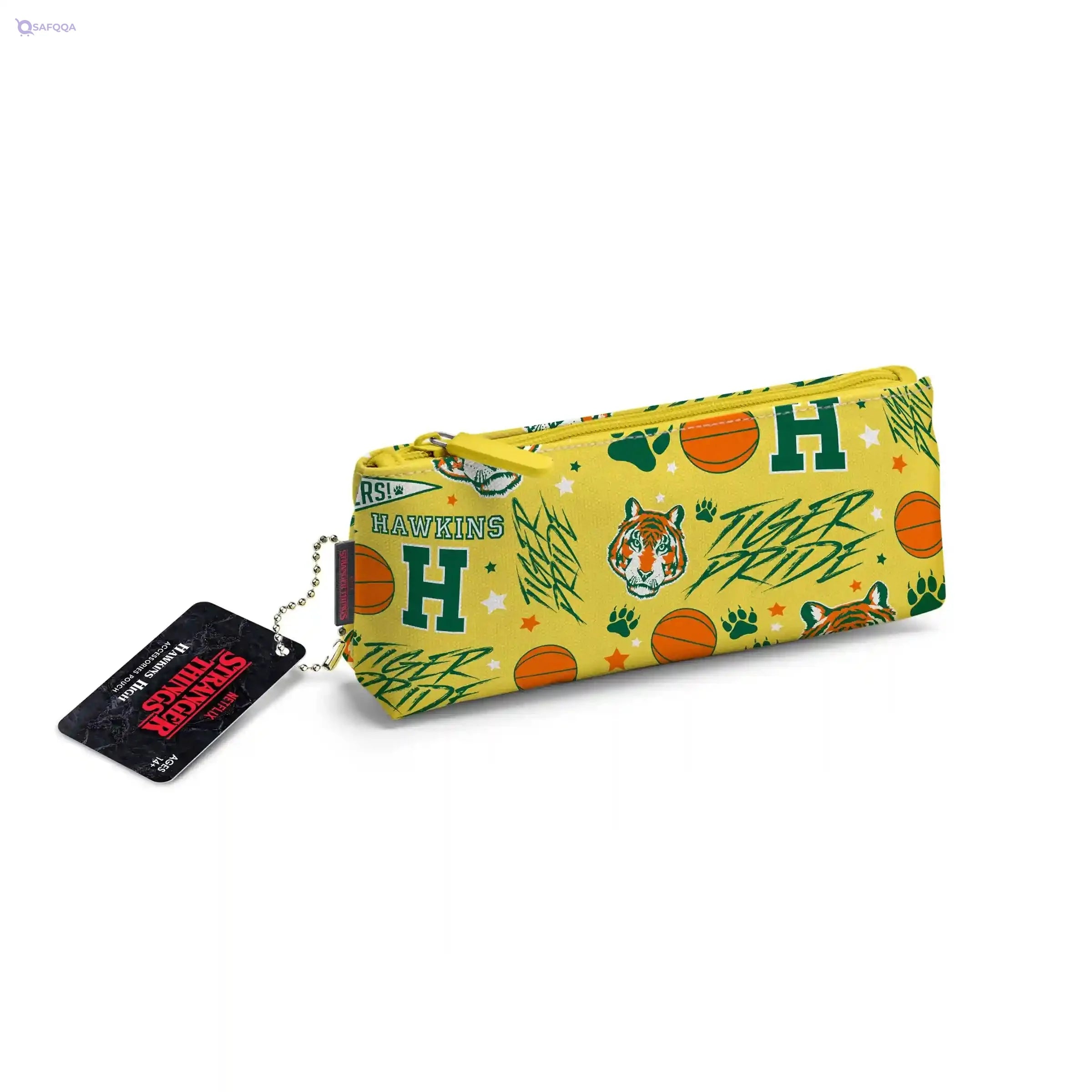 Genuine Fred Stranger Things Accessory Pouch, Hawkins High School, Multicolor - Safqqa Egypt
