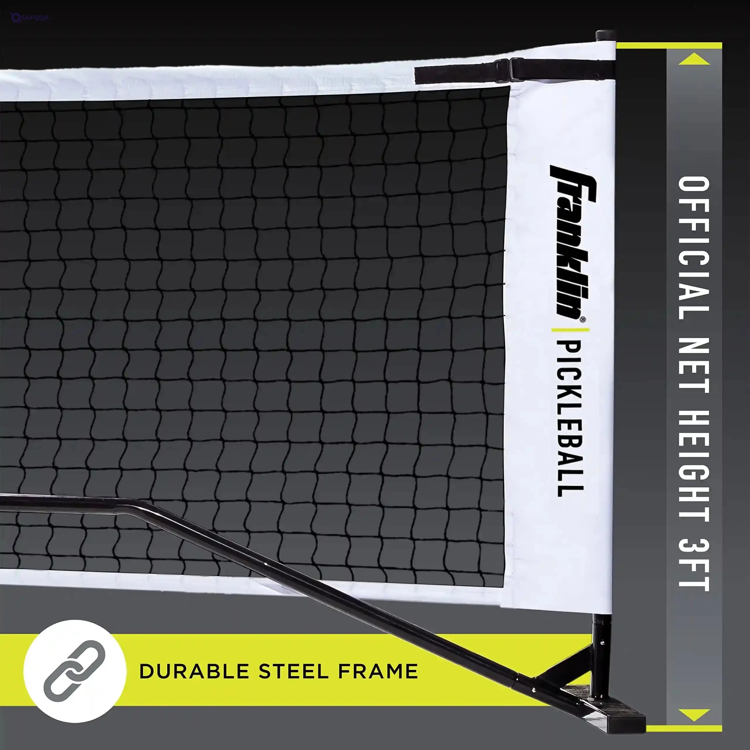 Franklin Sports Pickleball Net - Portable Outdoor 22' Foot Official Regulation Size Court System With Travel Bag - Safqqa