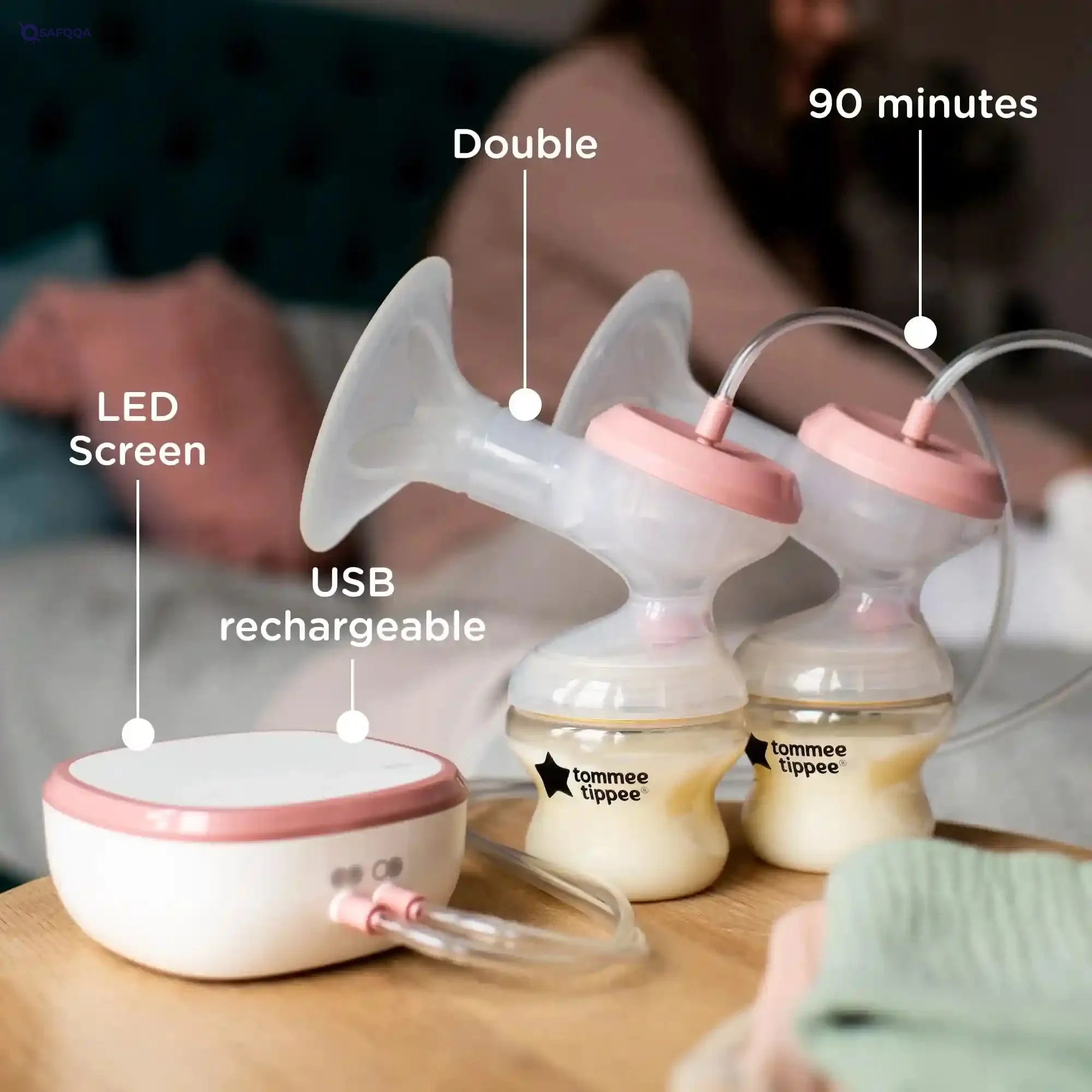 TOMMEE TIPPEE Double Electric Breast Pump MADE FOR ME - Safqqa Egypt