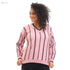 Andora Women’s Wide Striped V-Neck Slip-On Free Size Pullover Sweater - Safqqa