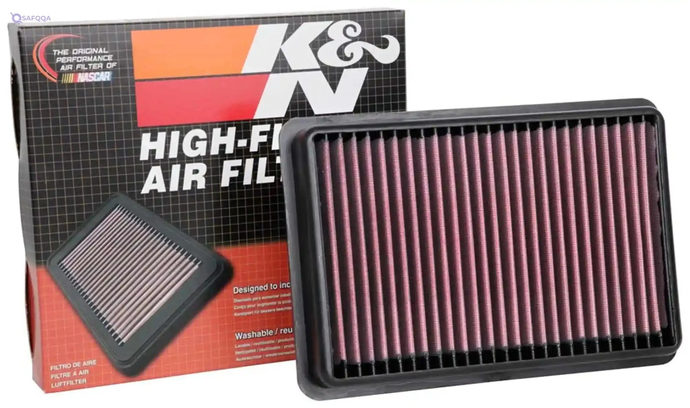 K&N Replacement Air Filter suitable for KIA Sorento II (XM) 2.02.2 CRDi & Hyundai Santa F III (DM) 2.02.2 CRDi & 2.4 2009 - Safqqa