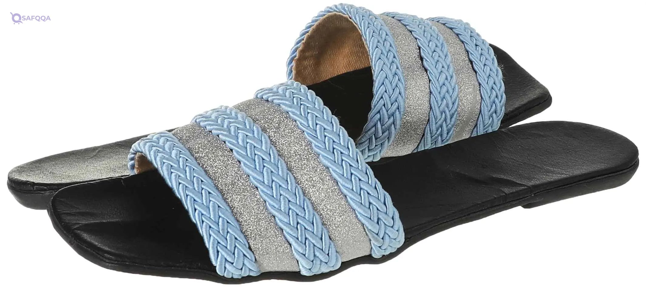 OX Faux Leather Slides OX0010 For women, - Safqqa