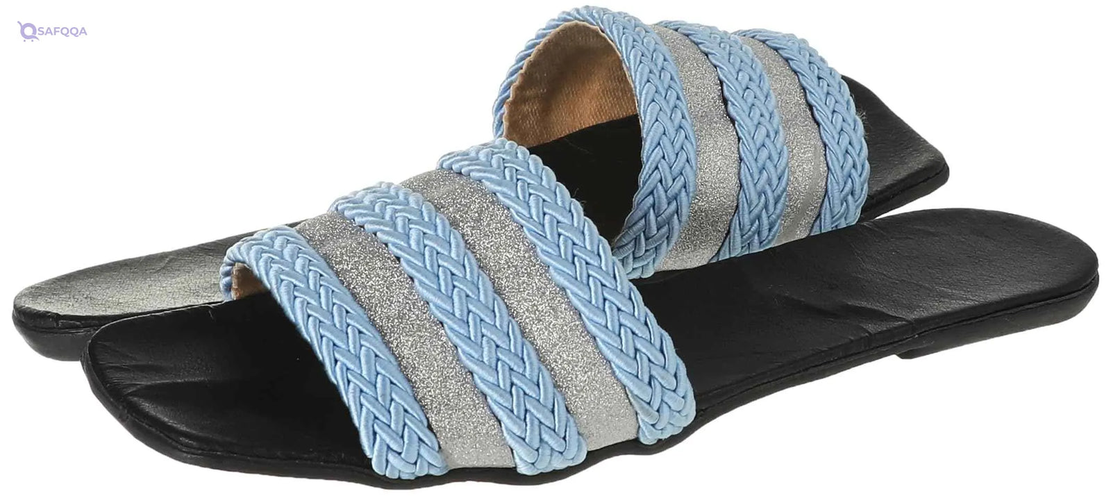 OX Faux Leather Slides OX0010 For women, - Safqqa