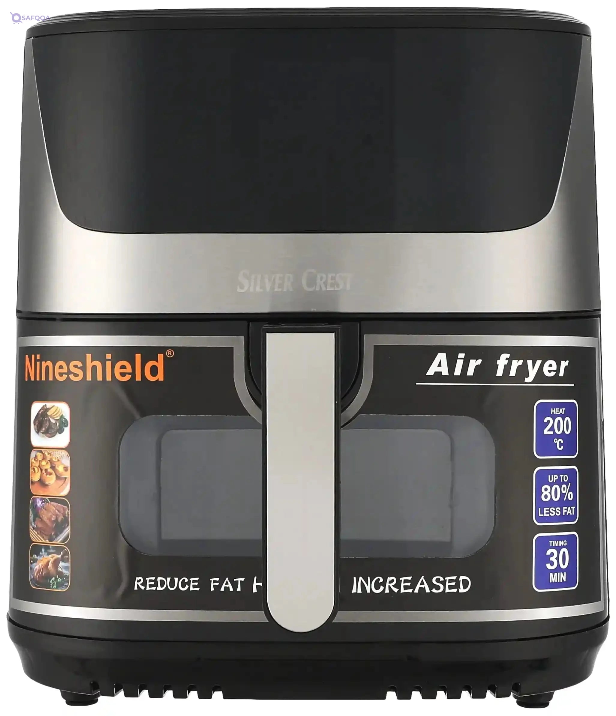 Silver Crest 10.5 Liter Air Fryer 1.Kg Performance Range 2200 Watt Rapid Air Convection Heating, YC-JD02B - - Safqqa