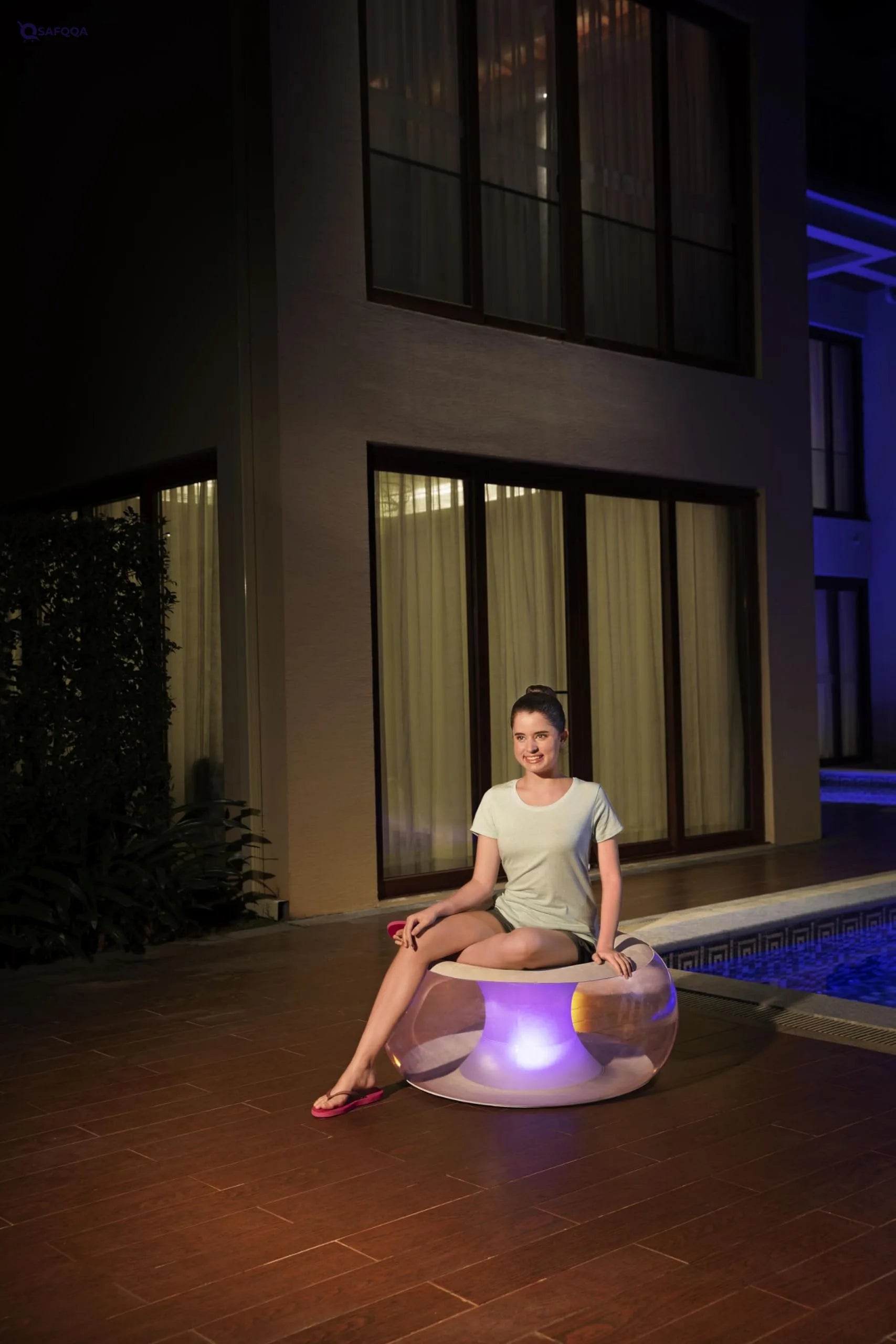 Bestway BW75085 LED Poolsphere Inflatable Outdoor Seat – Fun & Comfortable - Safqqa