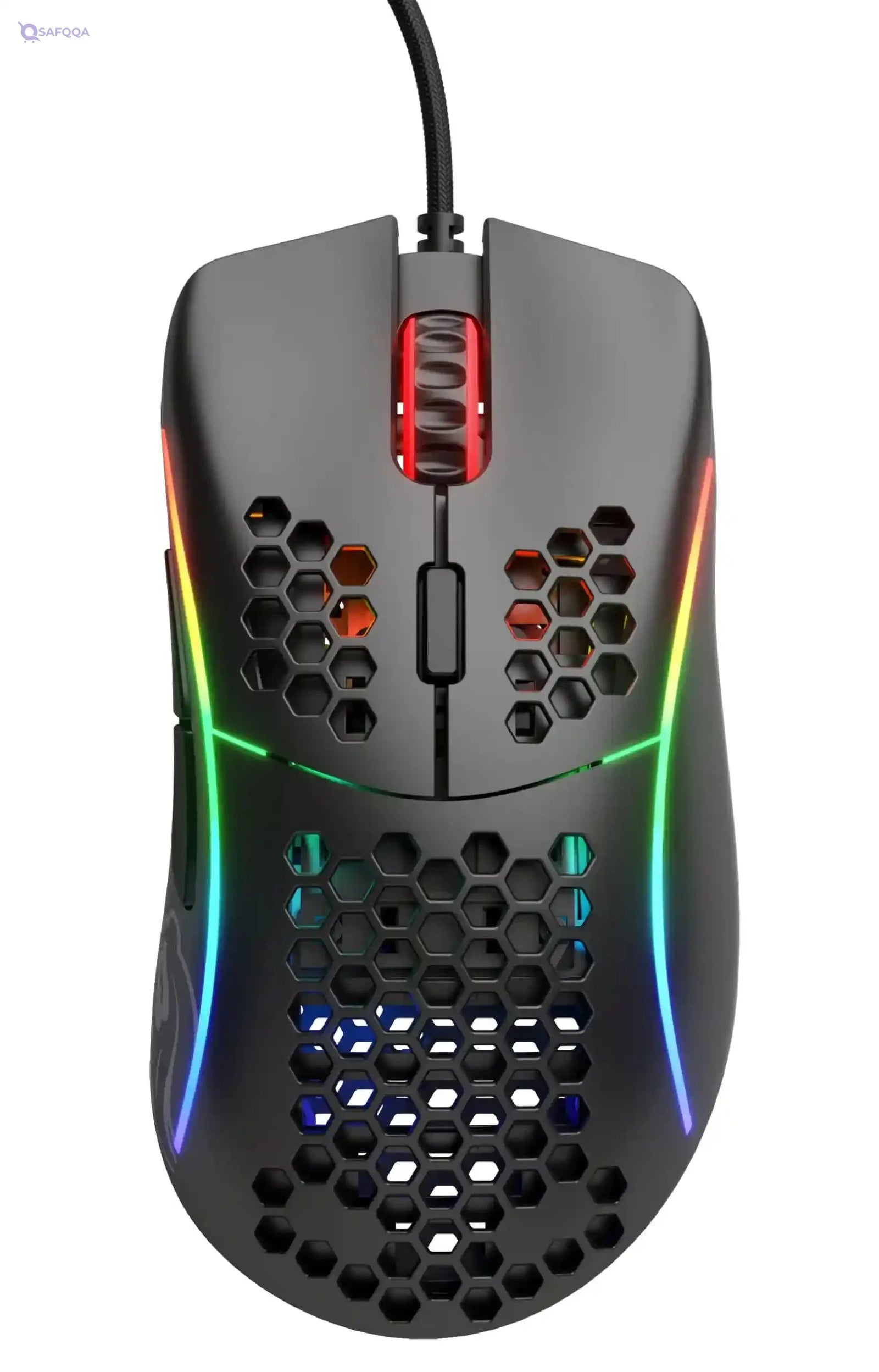 Glorious PC Gaming Race Black Gaming Mouse - Glorious Model D Gaming Mouse Honeycomb - Ultralight RGB Mouse - PC Mouse - Safqqa