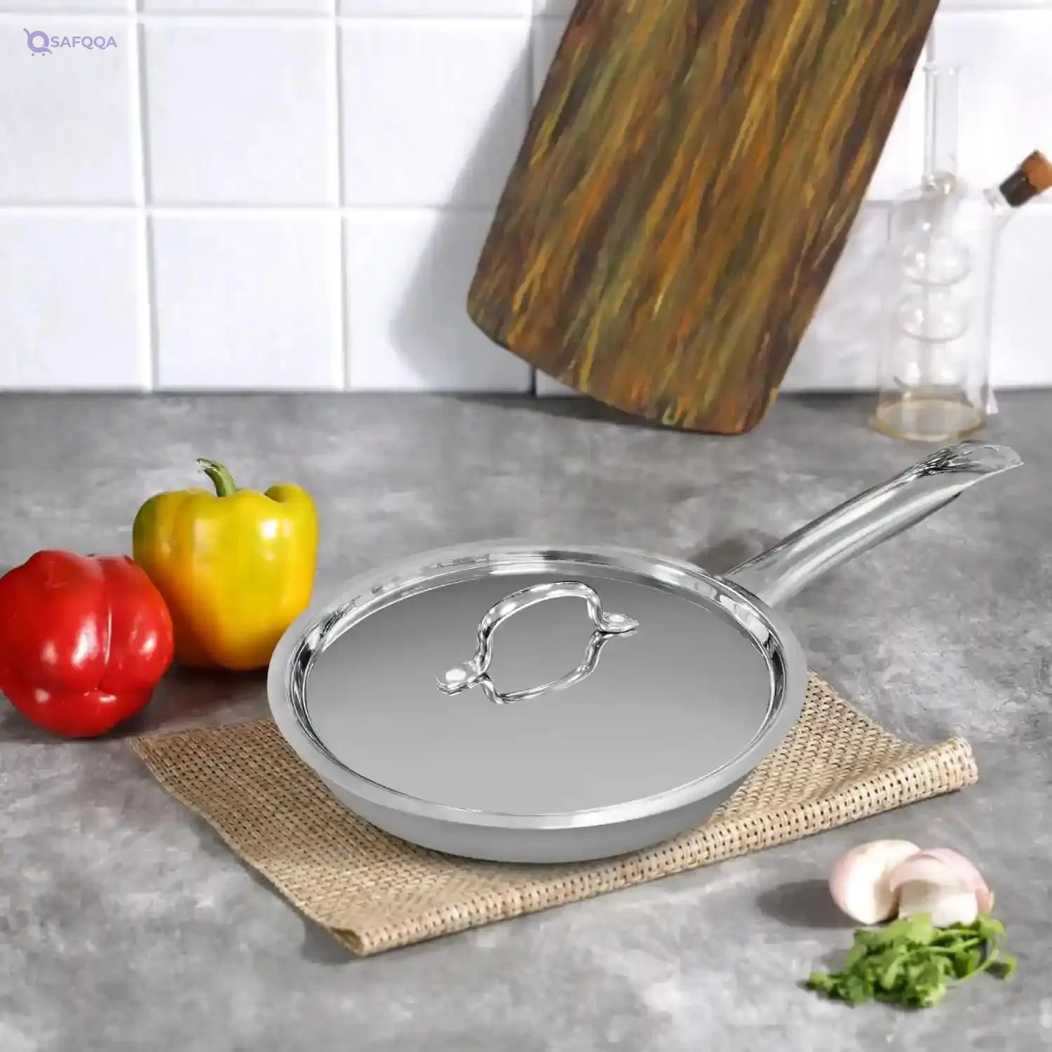 VINOD Smart Tri-Ply Frypan with Lid – 20 cm - Safqqa