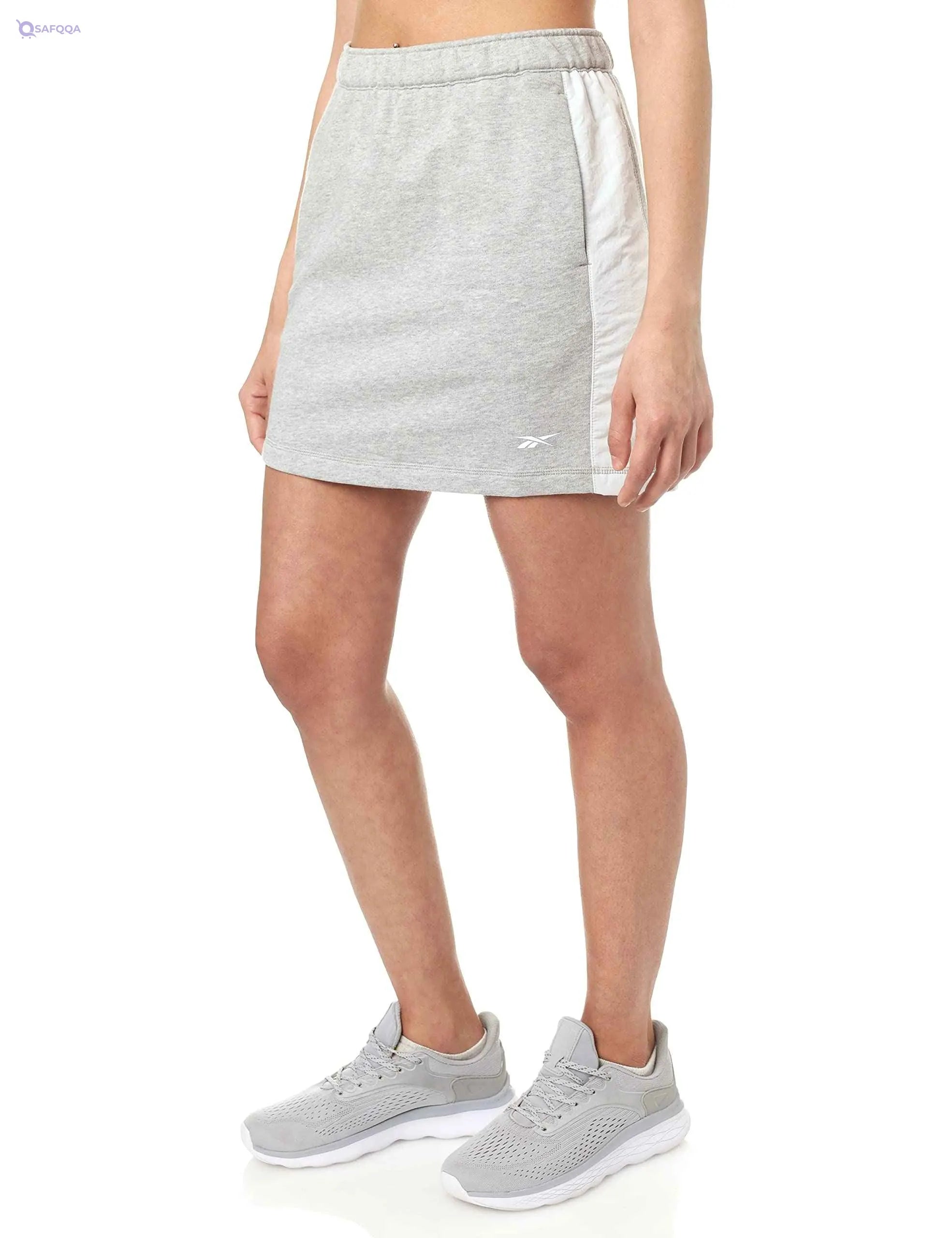 Reebok Contrast Panel Side Pockets Cotton Skirt for Women - Safqqa Egypt