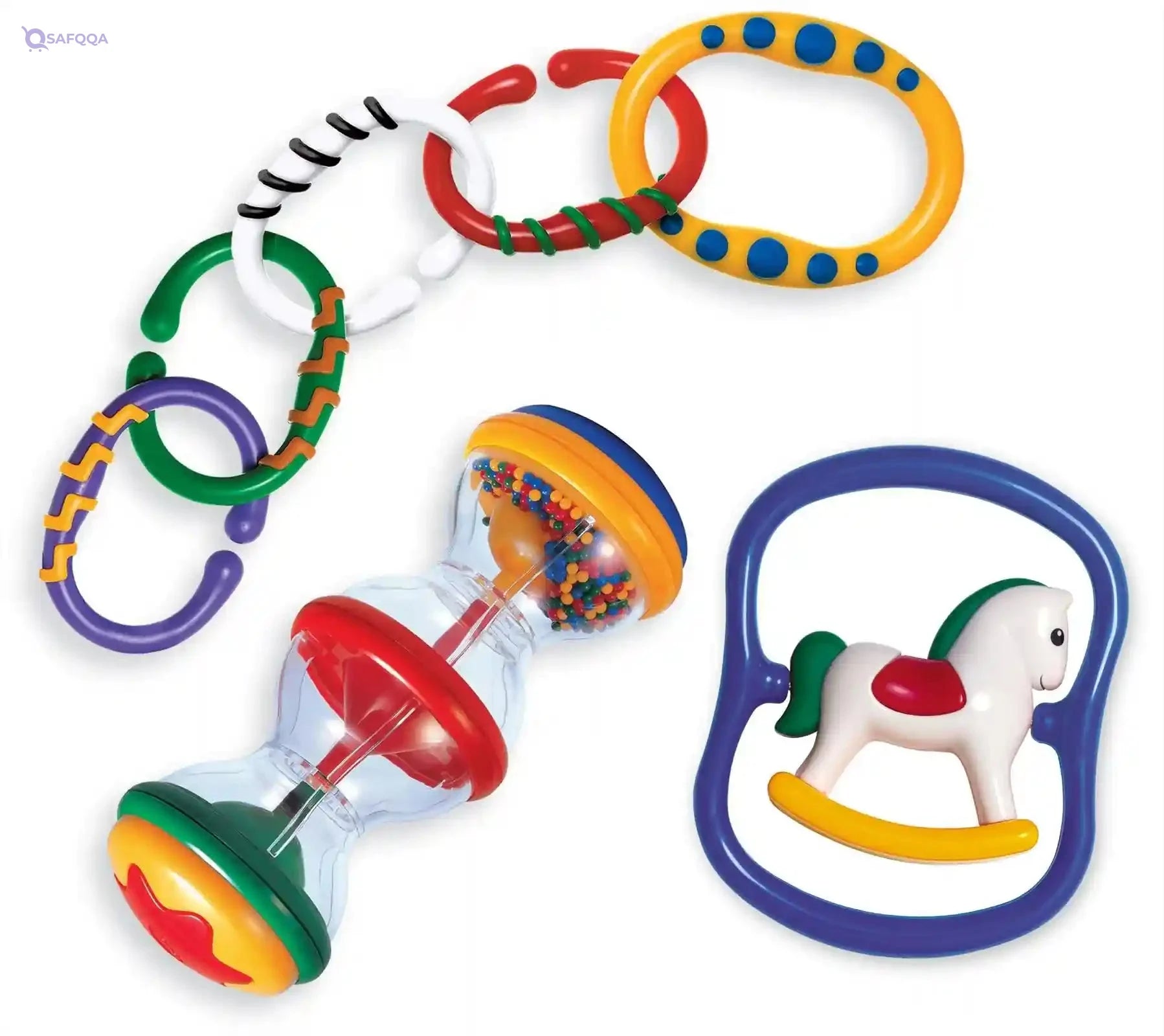 TOLO Rattle with Links and Teether Set - Safqqa Egypt