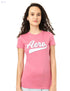 Aeropostale Women’s Contrast Print Short Sleeve T-Shirt – Casual Everyday Style - Safqqa