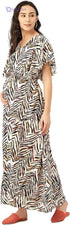 Women’s Nursing Dress with Concealed Zip – Viscose Fabric - Safqqa