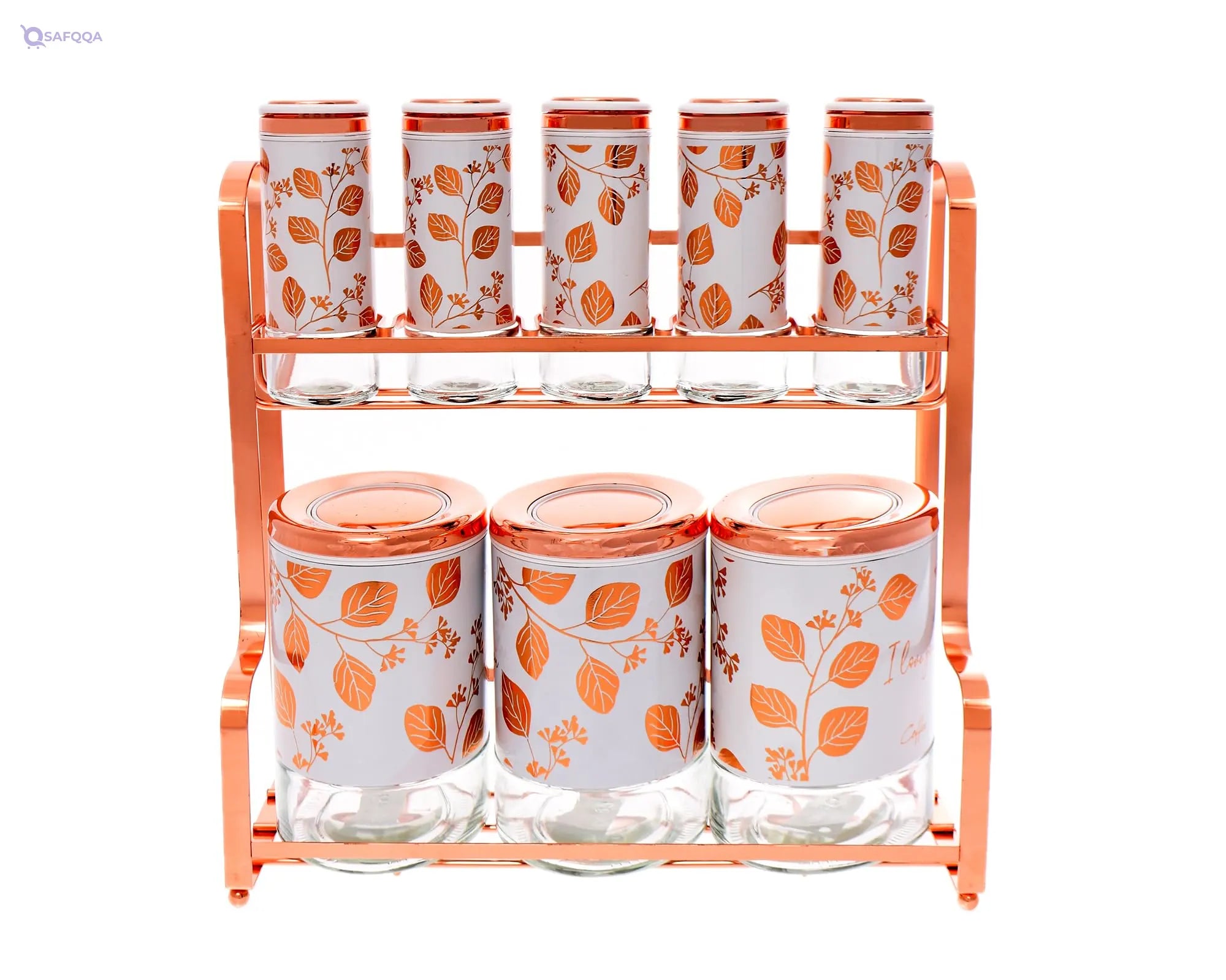 Oxford Oval Stainless Steel Spice Dispensers – 9-Piece Set - Safqqa