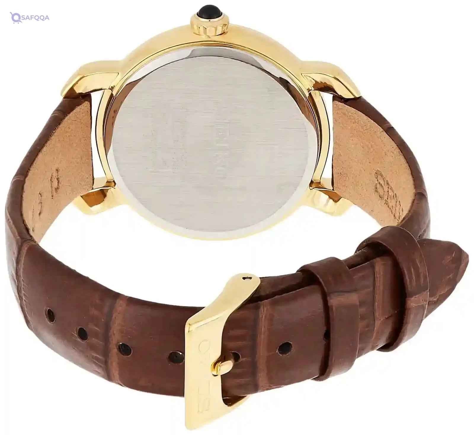 Seiko Classic White Dial Brown Leather Ladies Watch - SUR500P1 - Safqqa Egypt