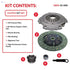 Southeastclutch Clutch Kit Compatible With Tj Wrangler Cherokee Base Se Rio Grande S Sport Utility 2-Door 1994-2002 2.5L 150Cu. In. L4 Gas Ohv Naturally Aspirated (4 Cylindersl4, 2.5L; 01-040) - Safqqa