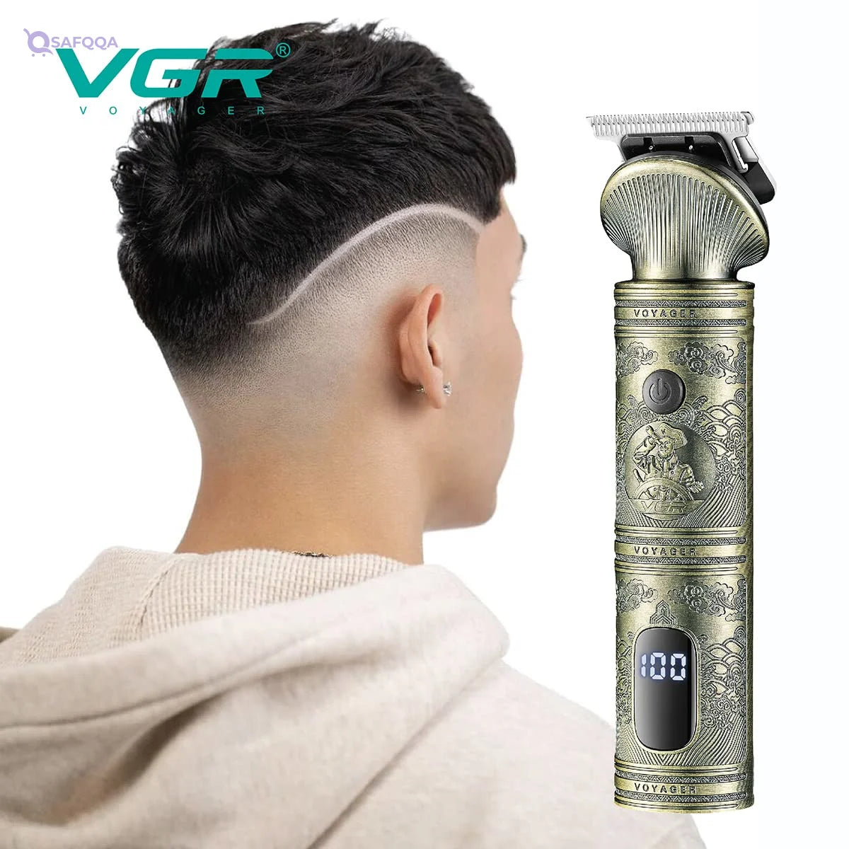 VGR V-962 Professional Hair Clipper & Beard Trimmer - Safqqa