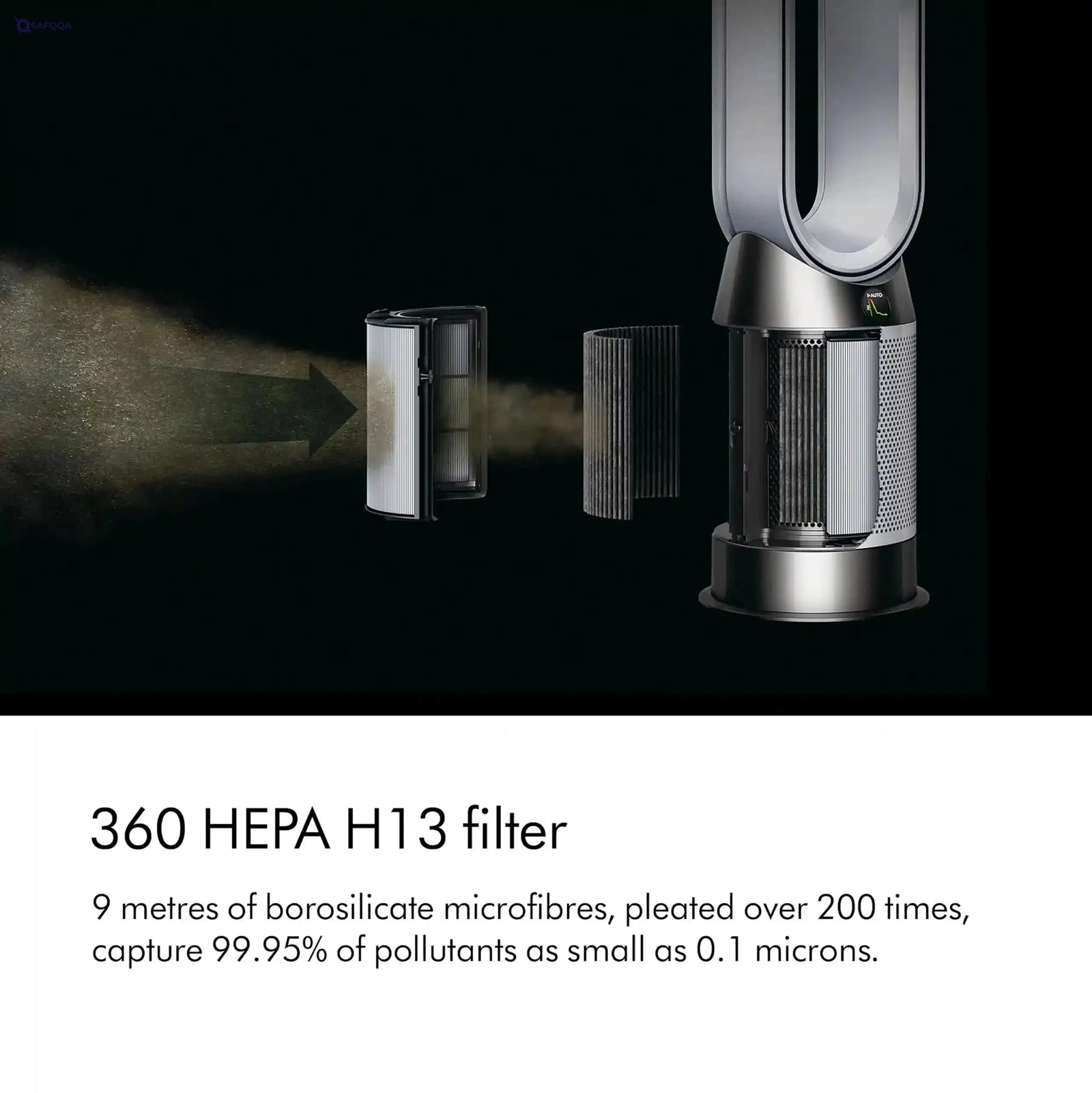 Dyson Purifier Hot+Cool™ Gen1 HP10 Heater & Air Purifier – White (Model 454856-01) – Without Box - Safqqa Egypt