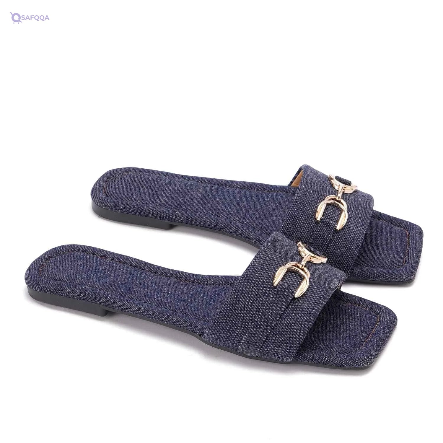 Trust Group womens Chain Slipper Flip Flop Versatile style: Perfect for casual, beach, or vacation looks. the box is cut off - Safqqa