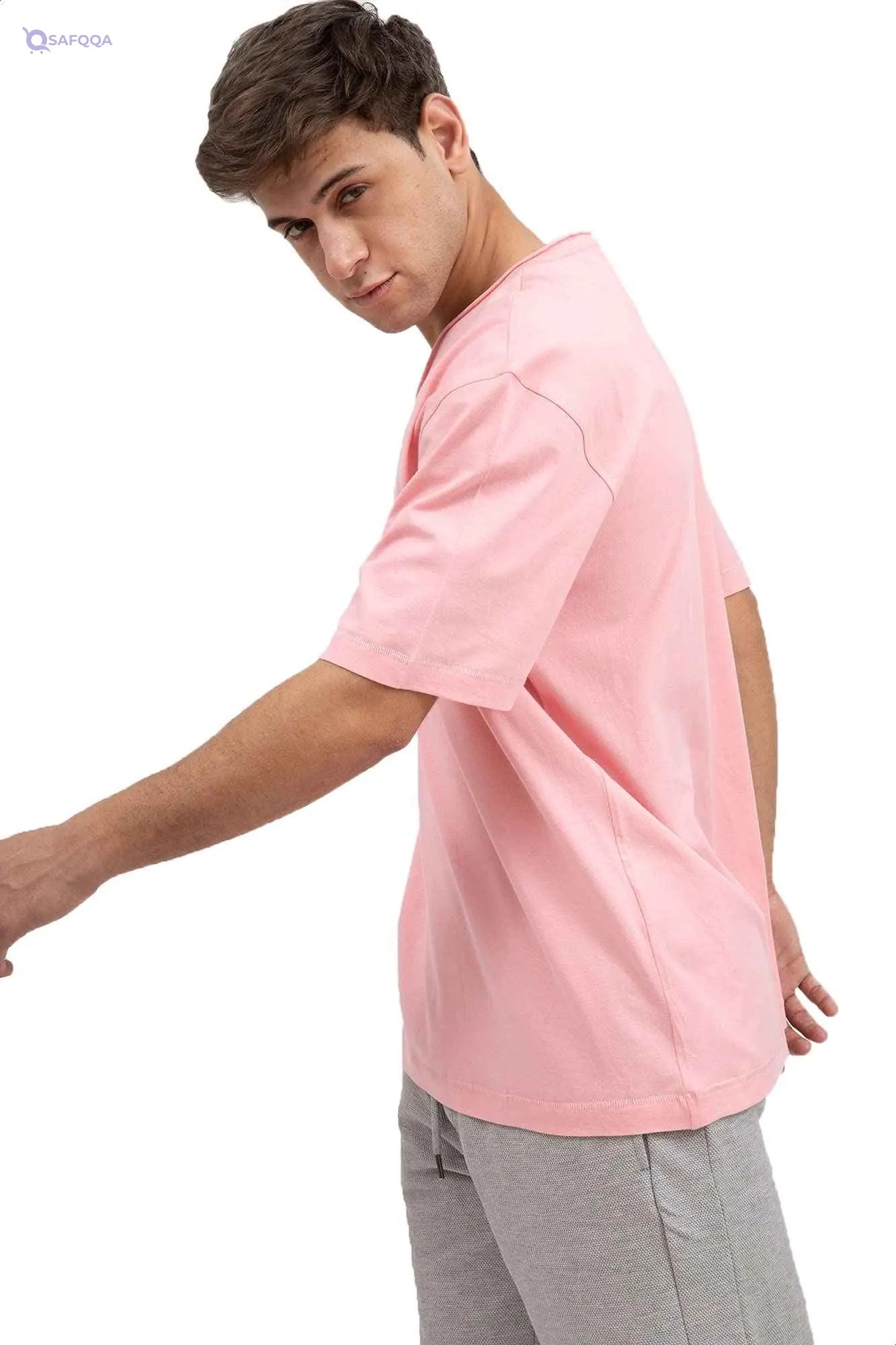 Premoda Cotton Regular-Fit V-Neck Plain T-shirts for Mens - Safqqa Egypt