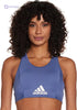 Adidas Contrast Front Logo Racerback Sports Bra for Women - Safqqa