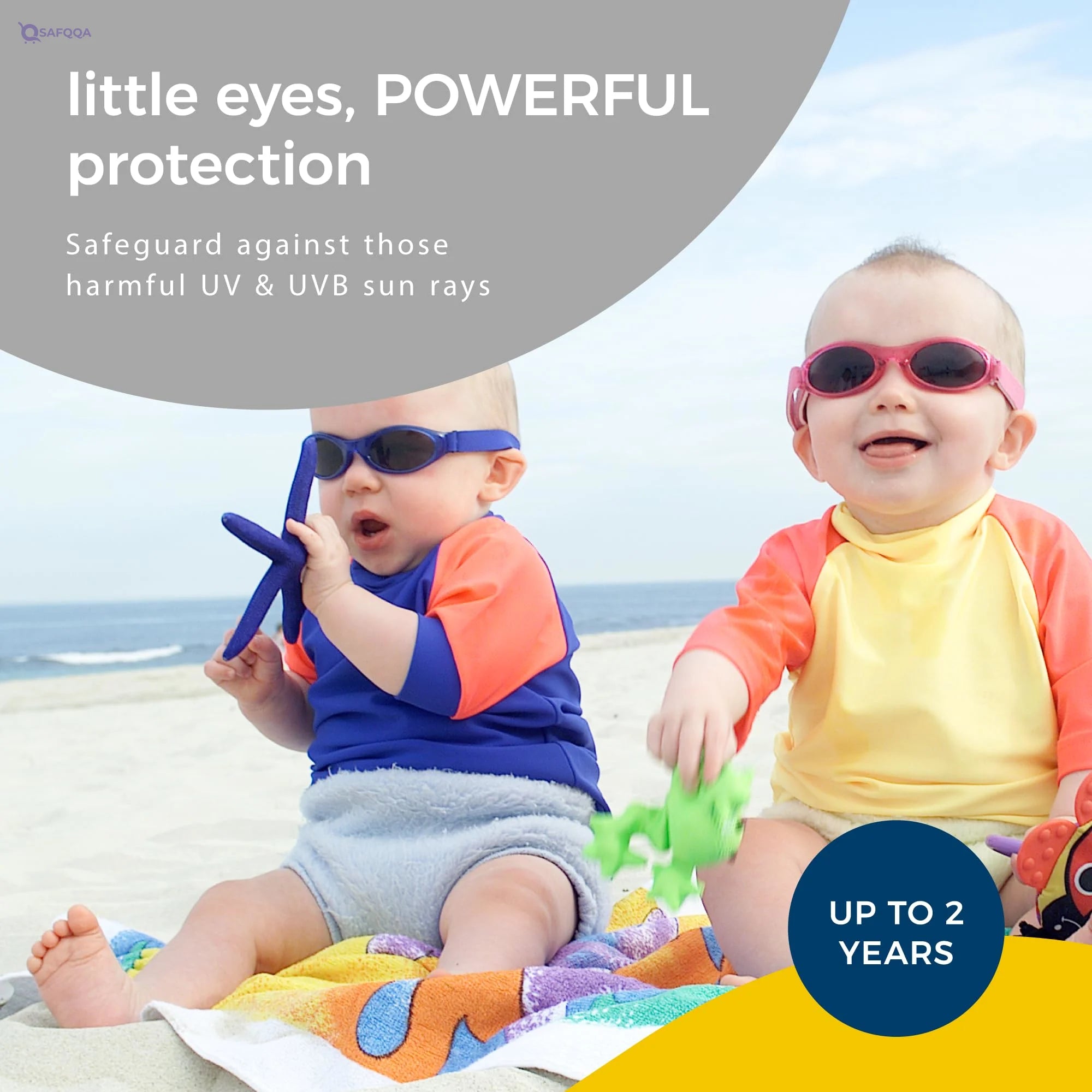 Baby Banz Infant Sunglasses – Ultimate Sun Protection - Safqqa