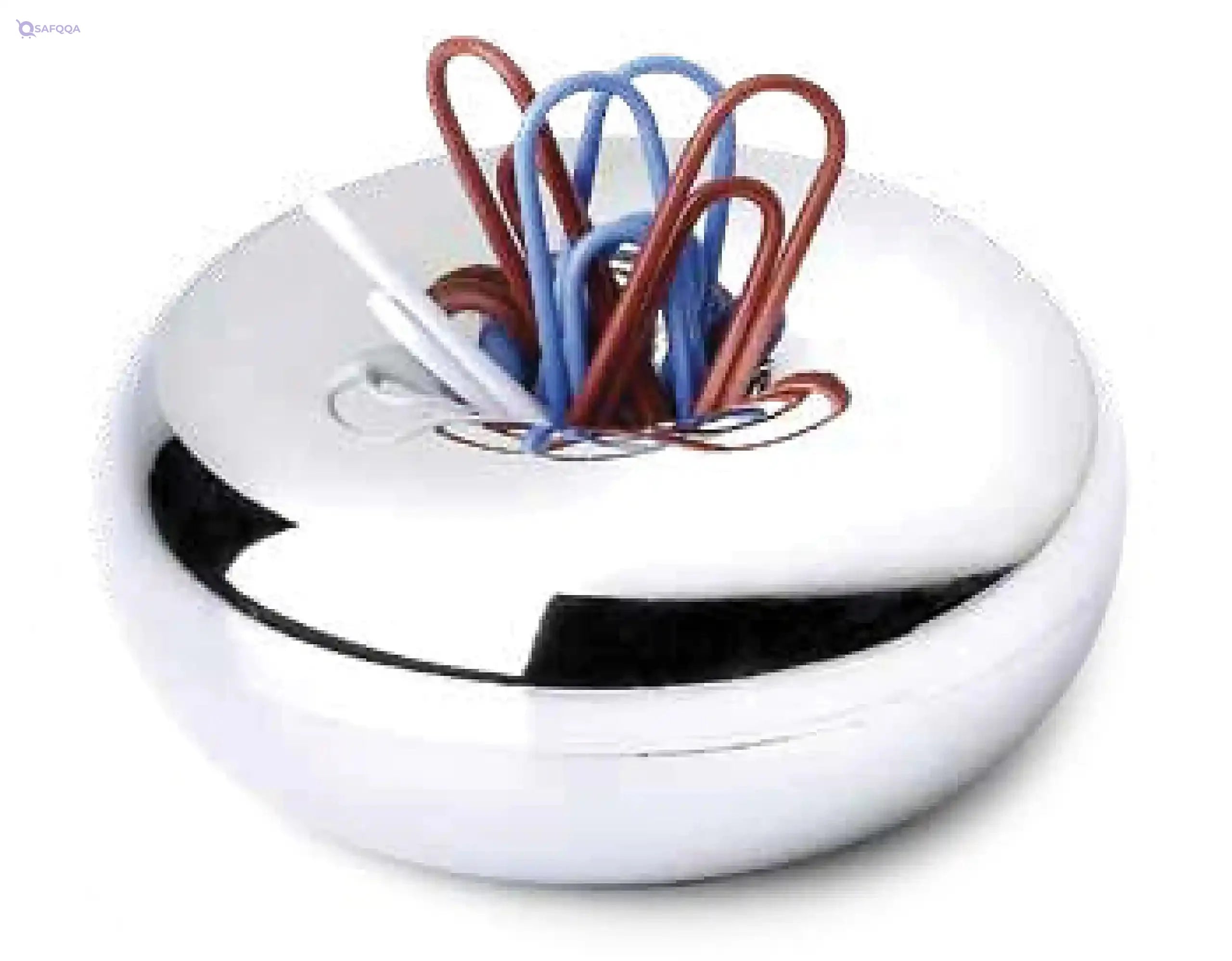Reaveal Round clips holder with standard paper clips - Safqqa