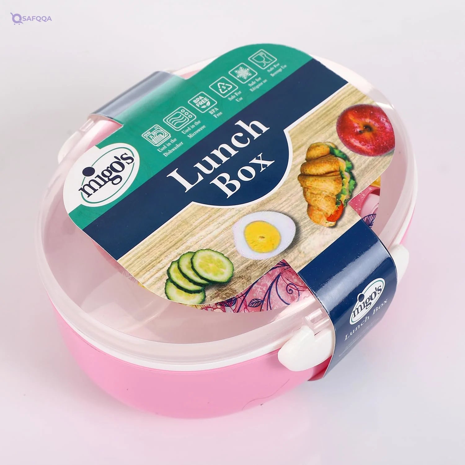 Arix, Oval Lunch Box, • Ideal for packing lunches, snacks, and meals - Safqqa