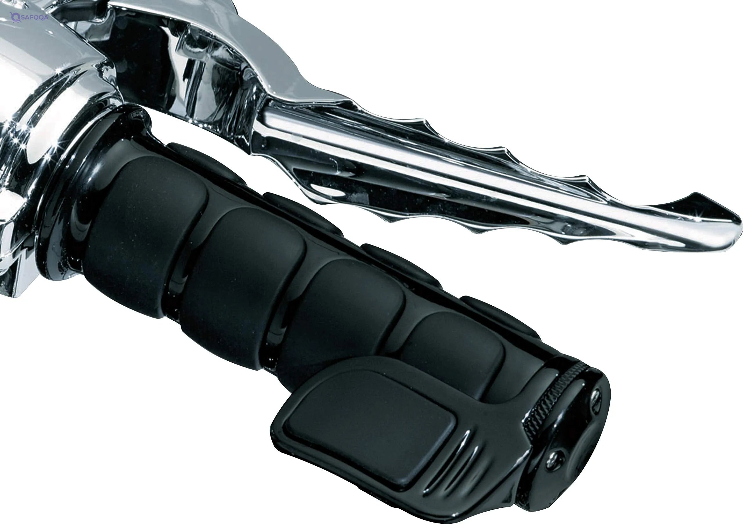 Kuryakyn 6318 Premium ISO Contoured Throttle Boss – Gloss Black, Right-Side Motorcycle Grip Accessory - Safqqa