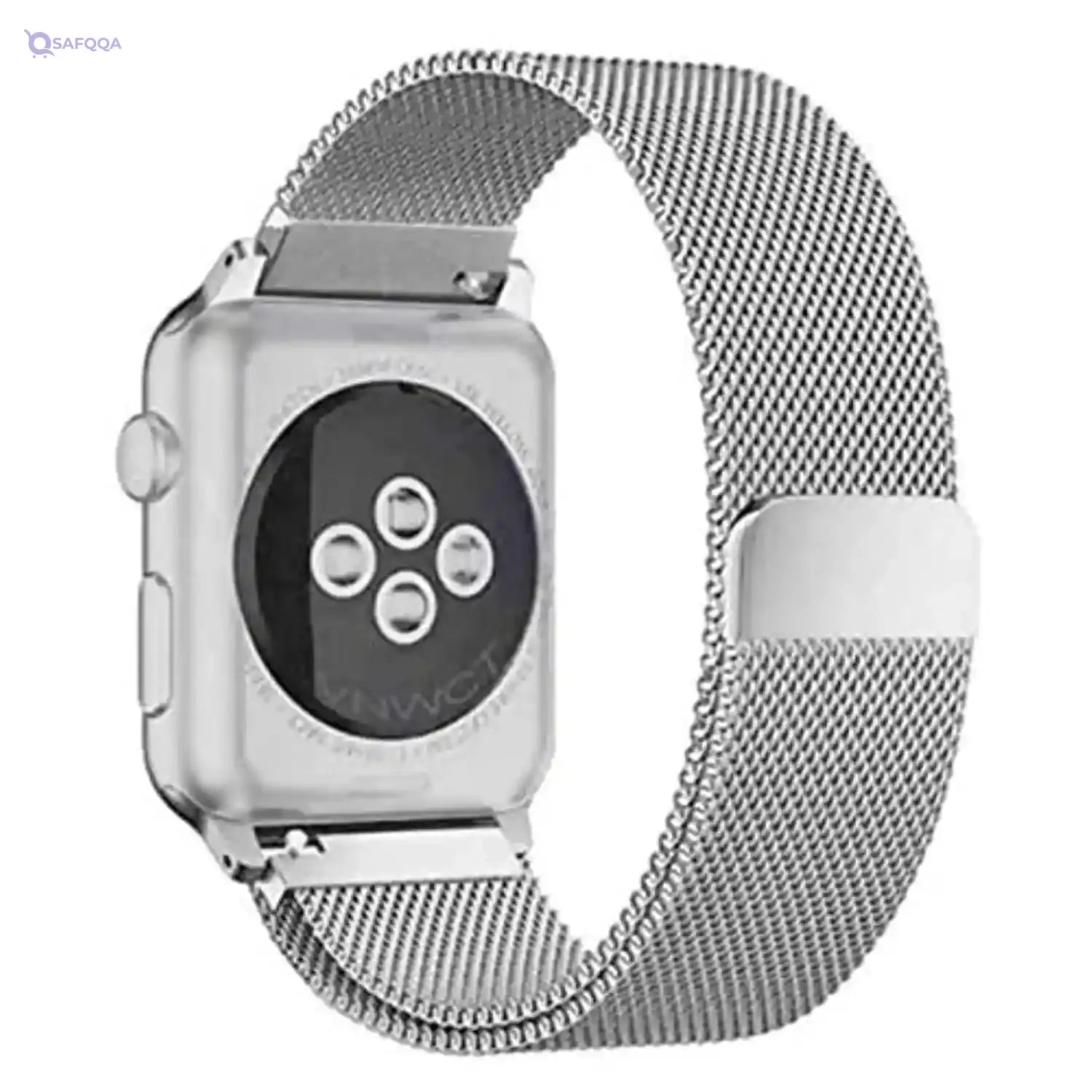 For smart watch milanese loop band 44mm for smart iwatch - silver - Safqqa Egypt