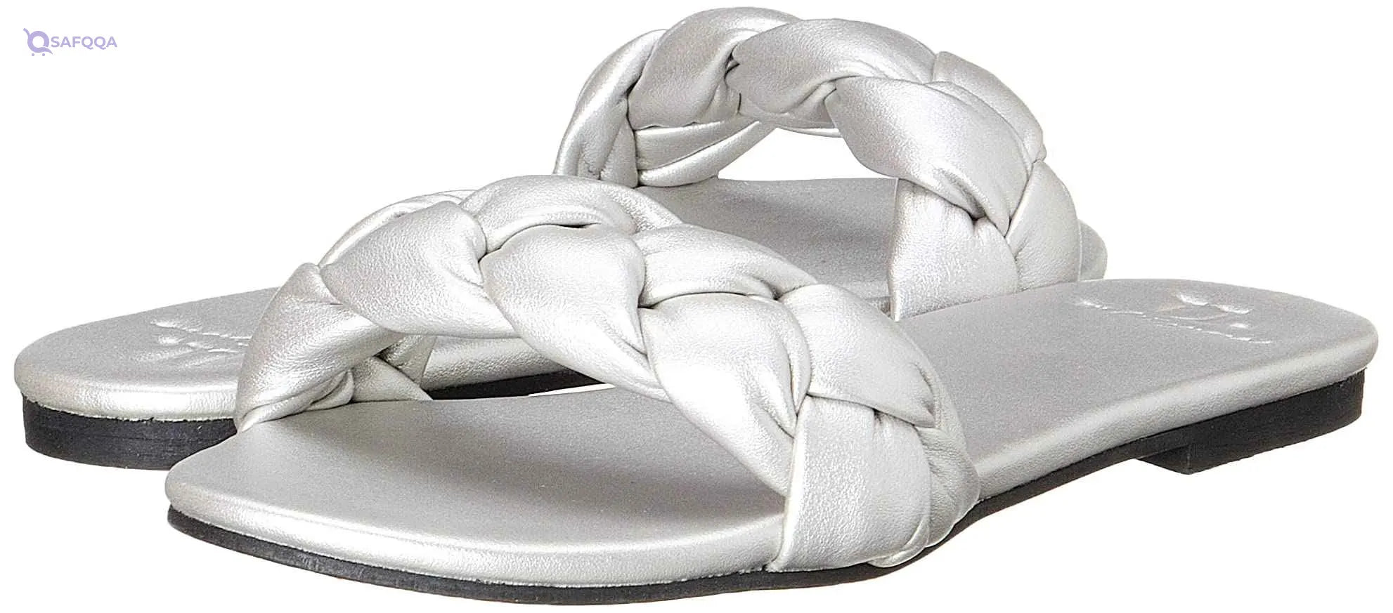 U By Misura Braided Strap Slides Slippers for Women - Safqqa Egypt