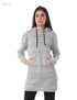 Hairline Stripes Kangaroo Pockets Drawstring Hoodie For Women,Long sleeves with ribbed cuffs for a snug fit.. - Safqqa