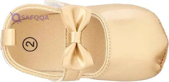 Mix & Max Front Bow Velcro Strap Shoes for Girls - Safqqa Egypt