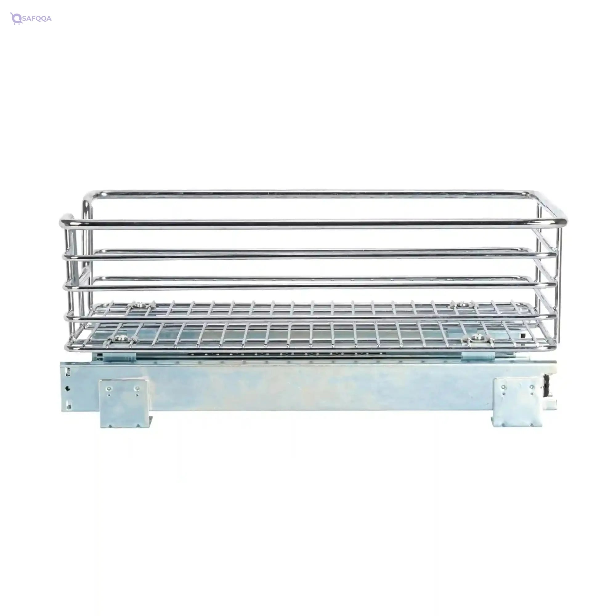 Household Essentials C1217-1 Glidez Sliding Organizer - Pull Out Cabinet Shelf - Chrome - 11.5 Inches Wide - Safqqa