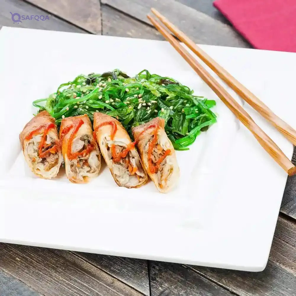 Restaurantware  12 x 12 x 1 Inch Serving Plates 10 Square Pasta Plates - Bamboo Print Top Rack Dishwashable White Melamine Serving Platters Serve Appetizers Or Desserts For All Occasions - Safqqa