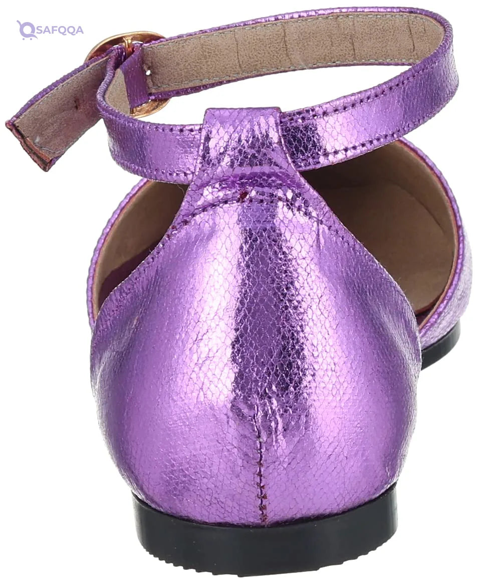 SWAY Shoe For Womens Glossy Purple Soft cushioned insole for enhanced comfort - Safqqa