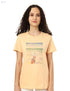 Splash Front Print Short Sleeves Cotton T-Shirt for Women - Safqqa Egypt
