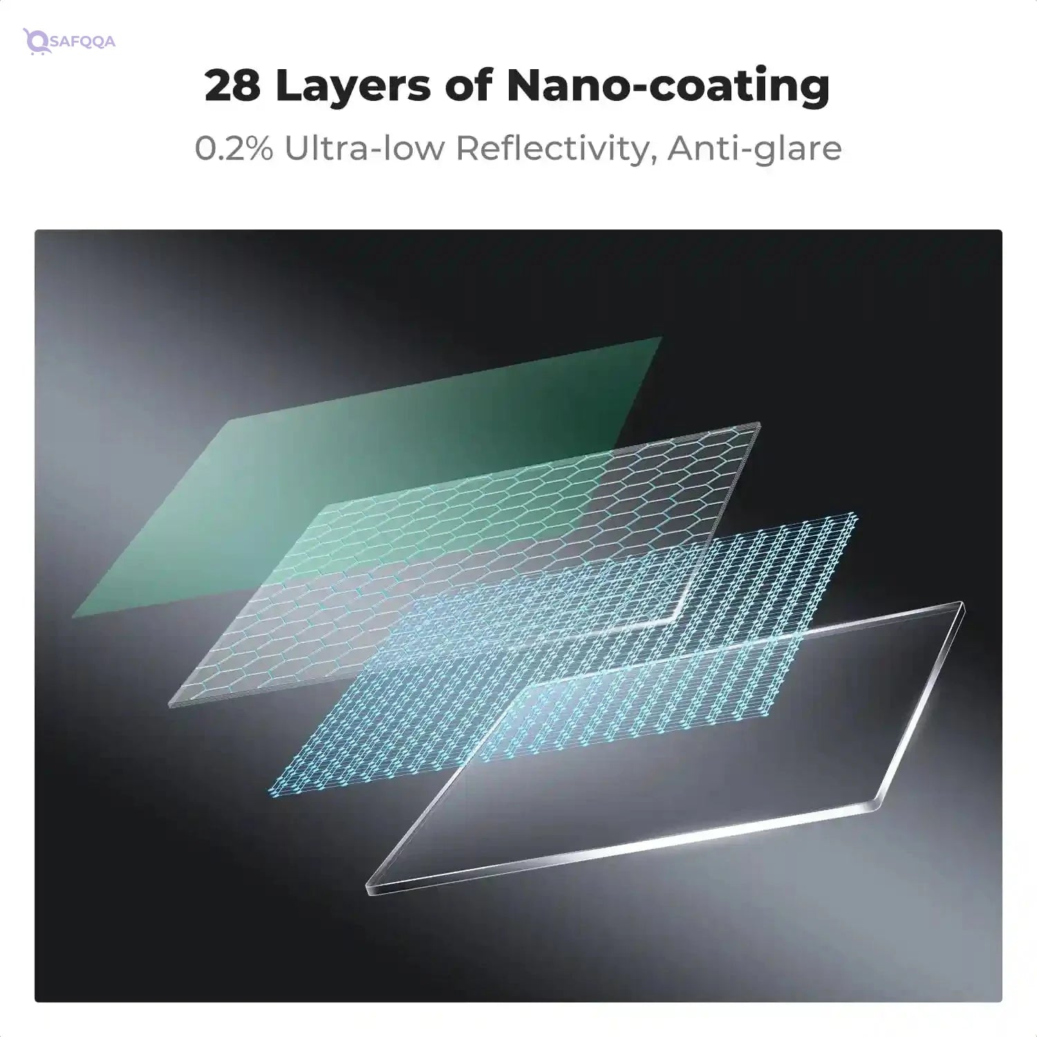 K&F Concept 100mm ND64 Square Filter Ultra Slim HD 20 Layer Neutral Density 6 Stop Optical Glass Compatible with Cokin Z - Safqqa
