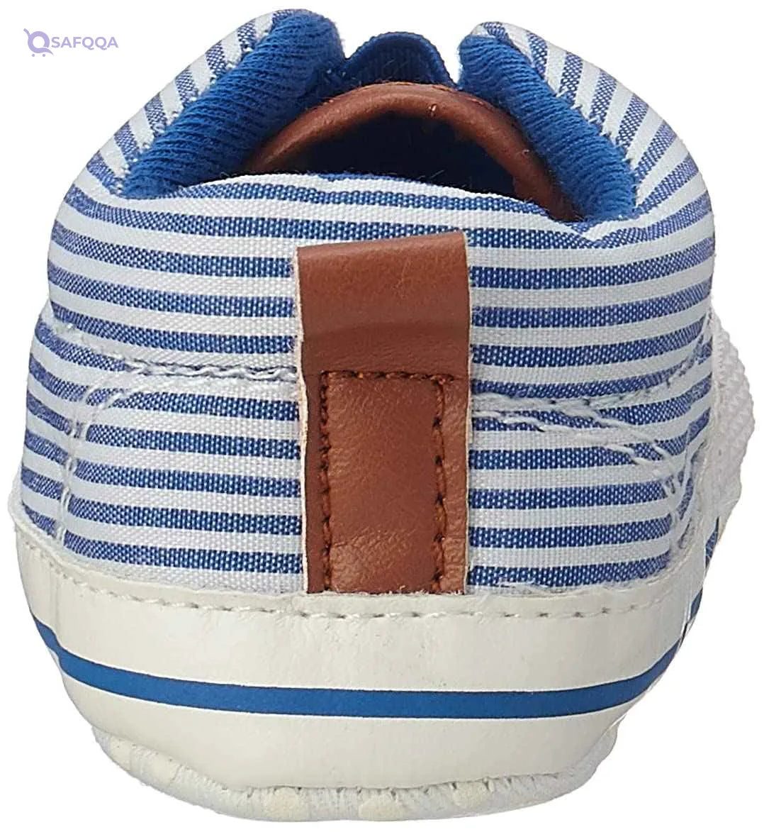 Mix and max elastic-insert striped low-top slip-on shoes for boys - Safqqa Egypt