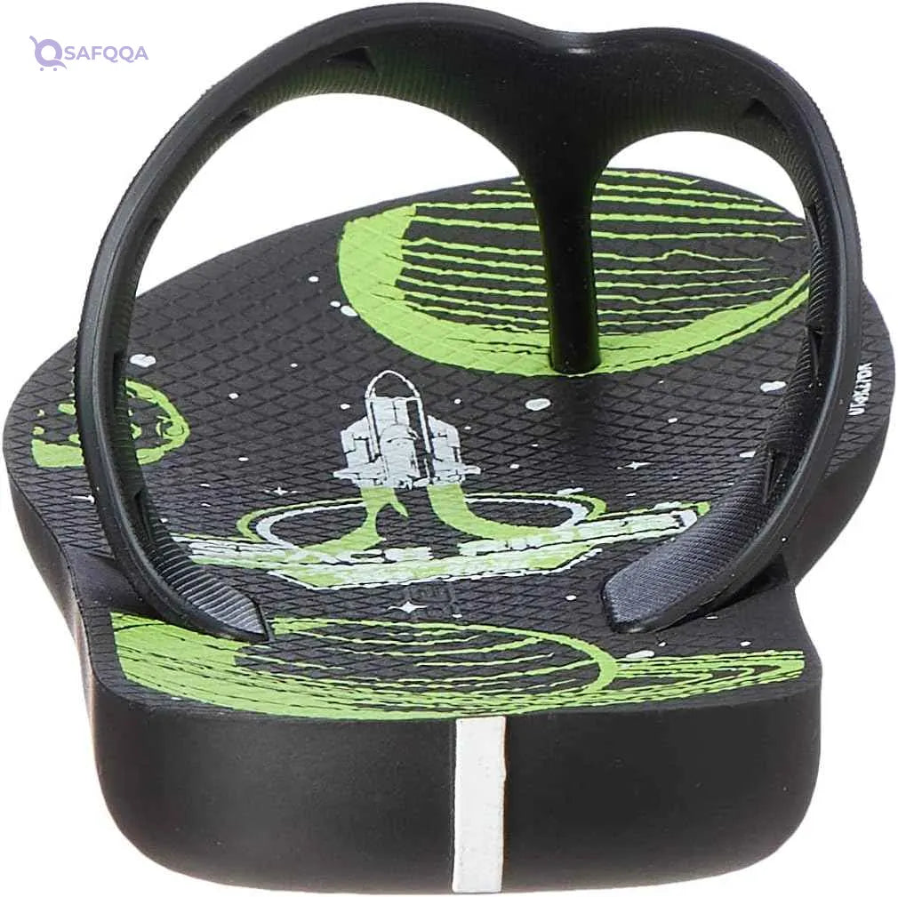 Rider T JOY INF SLIPPE Flip-Flop for Kids - Black/Green - Safqqa Egypt