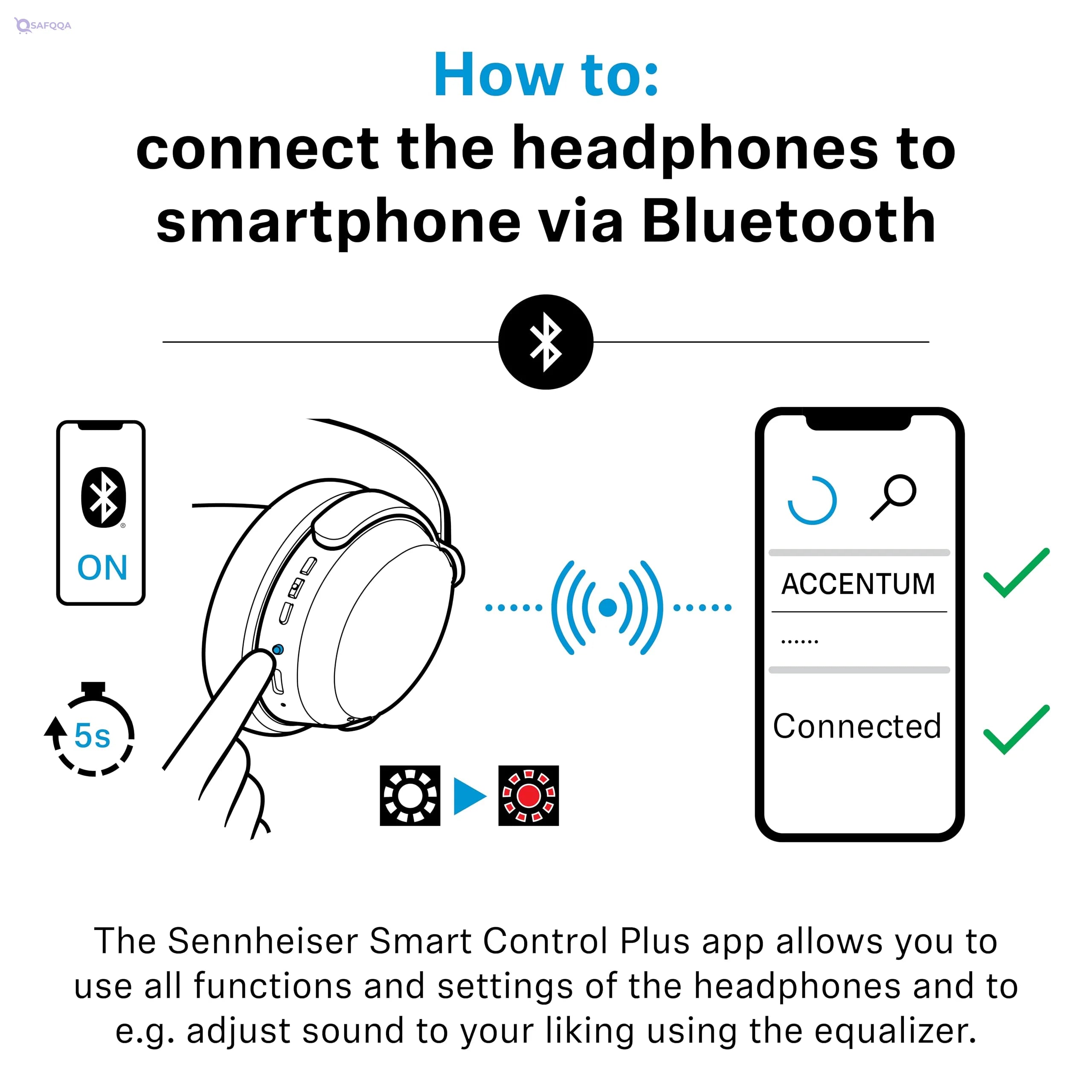 Sennheiser Accentum Wireless Bluetooth Headphones - Safqqa