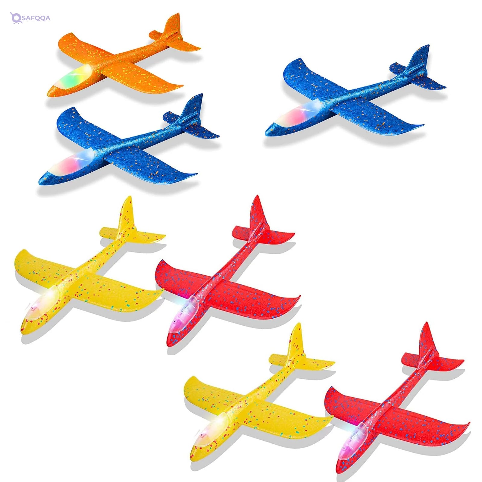 Alyasameen A funflyable foam Glider With LED lights, suitable for Kids. - Safqqa