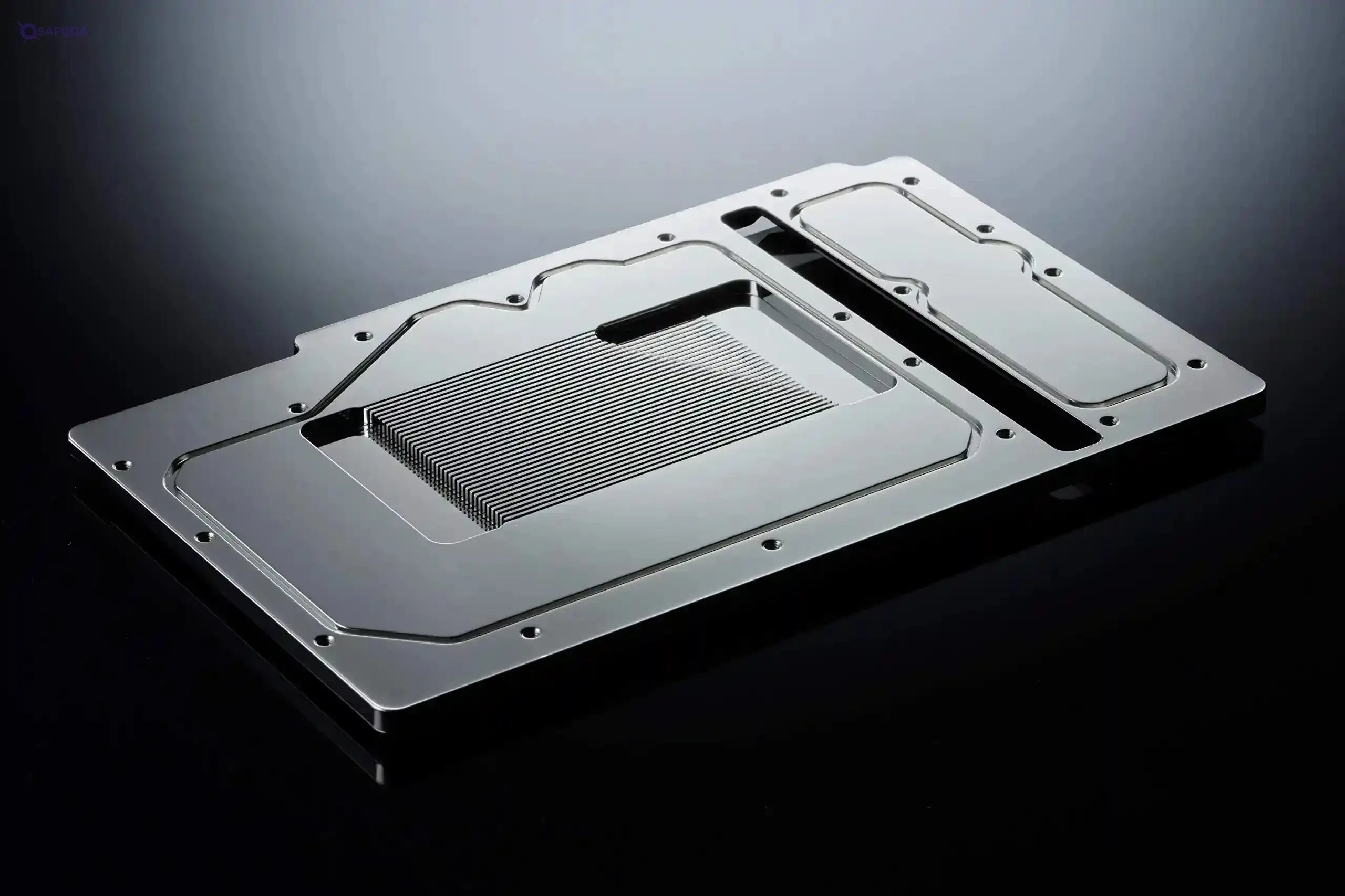 Phanteks (PH-GB2080TiAS_CR01) Glacier G2080Ti Strix GPU Full Waterblock for RTX 2080/2080Ti - Nickel-Plated, Acrylic, Addressable RGB, Mirror Chrome - Safqqa