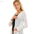 JAMILA Self Patterned Open Neckline Long Cardigan For Women,Easy to layer over tops, blouses, or dresses. - Safqqa