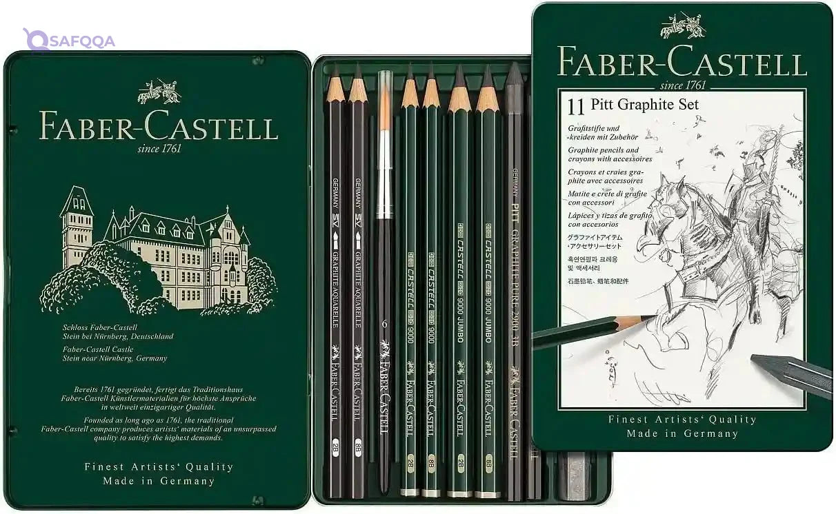 FABER-CASTELL PITT GRAPHITE TIN 11/SET - Safqqa Egypt