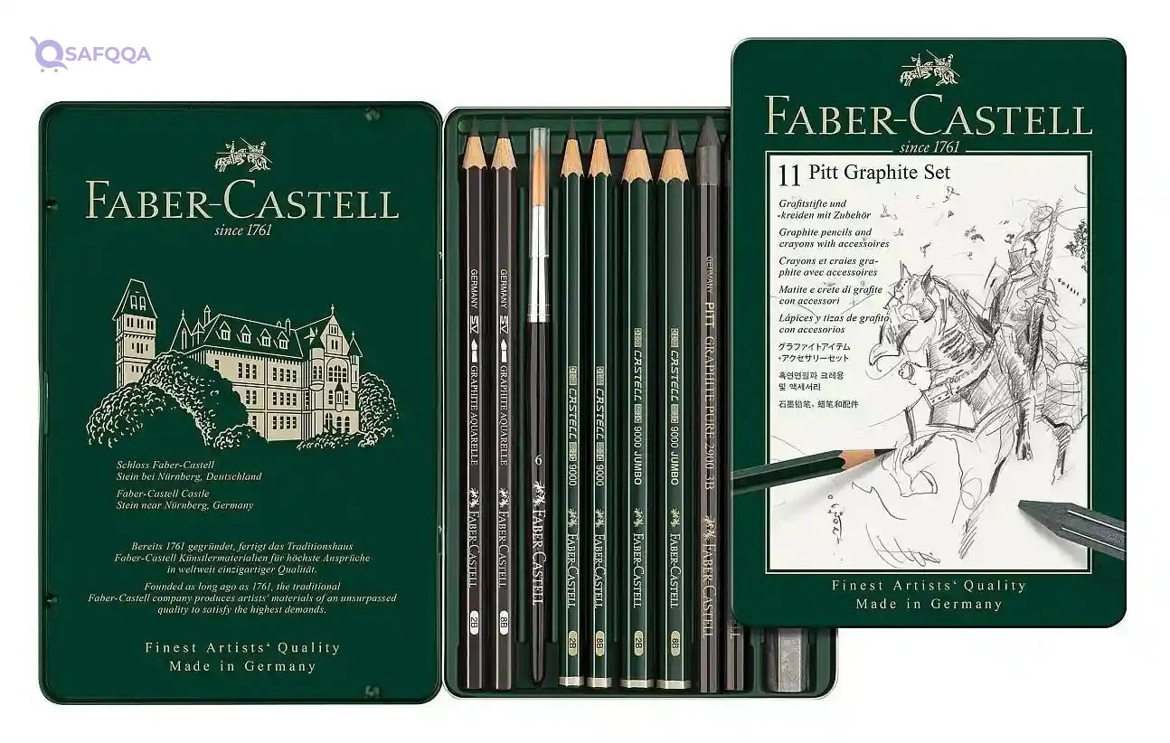 FABER-CASTELL PITT GRAPHITE TIN 11/SET - Safqqa Egypt