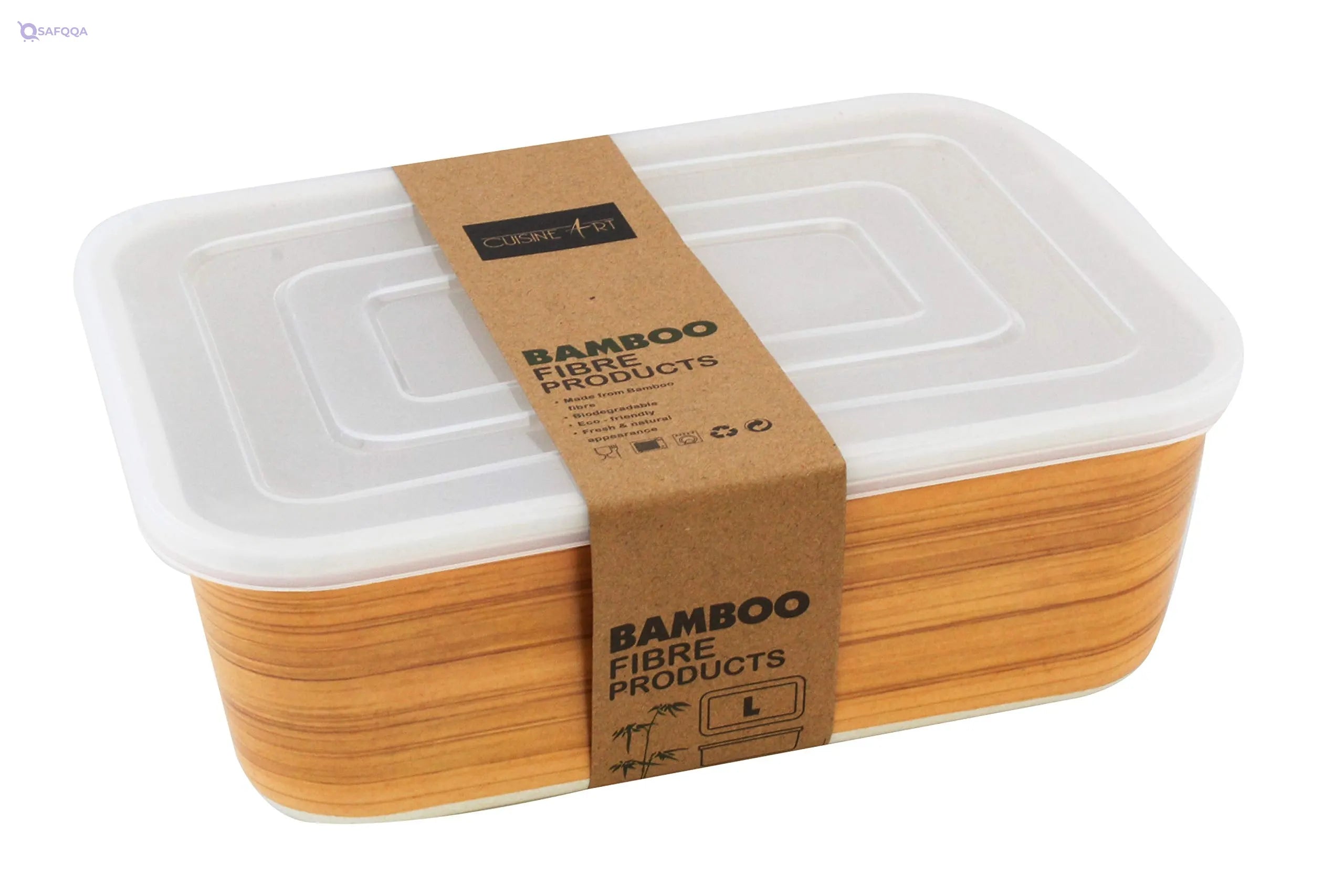 Cuisine Art Eco-Friendly Bamboo Fibre Food Container - Safqqa