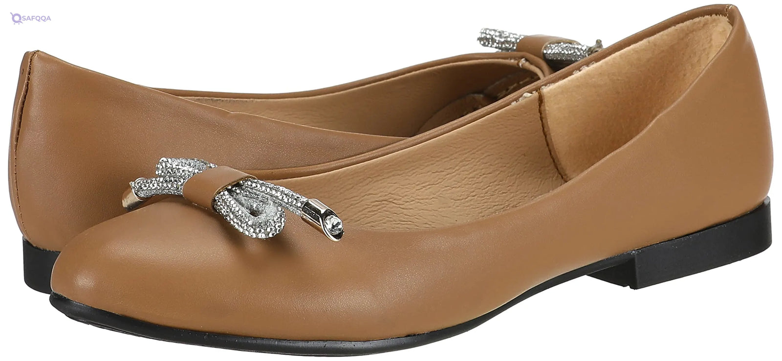 SWAY Shoes For Womens, Cafe , Cushioned footbed for all-day comfort - Safqqa
