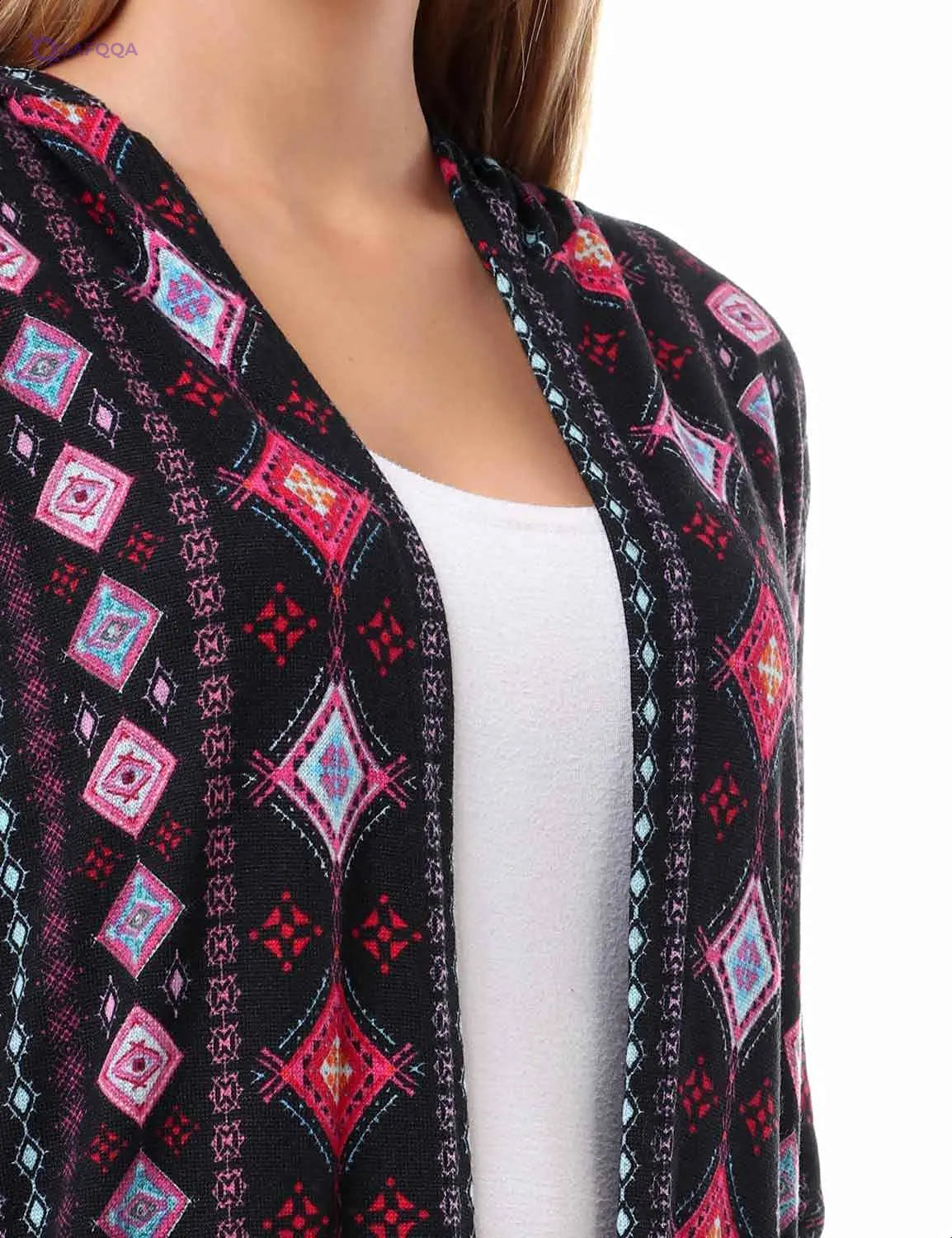 Andora Cardigan For Women Open-front design for easy wear Long sleeves with a relaxed fit. - Safqqa