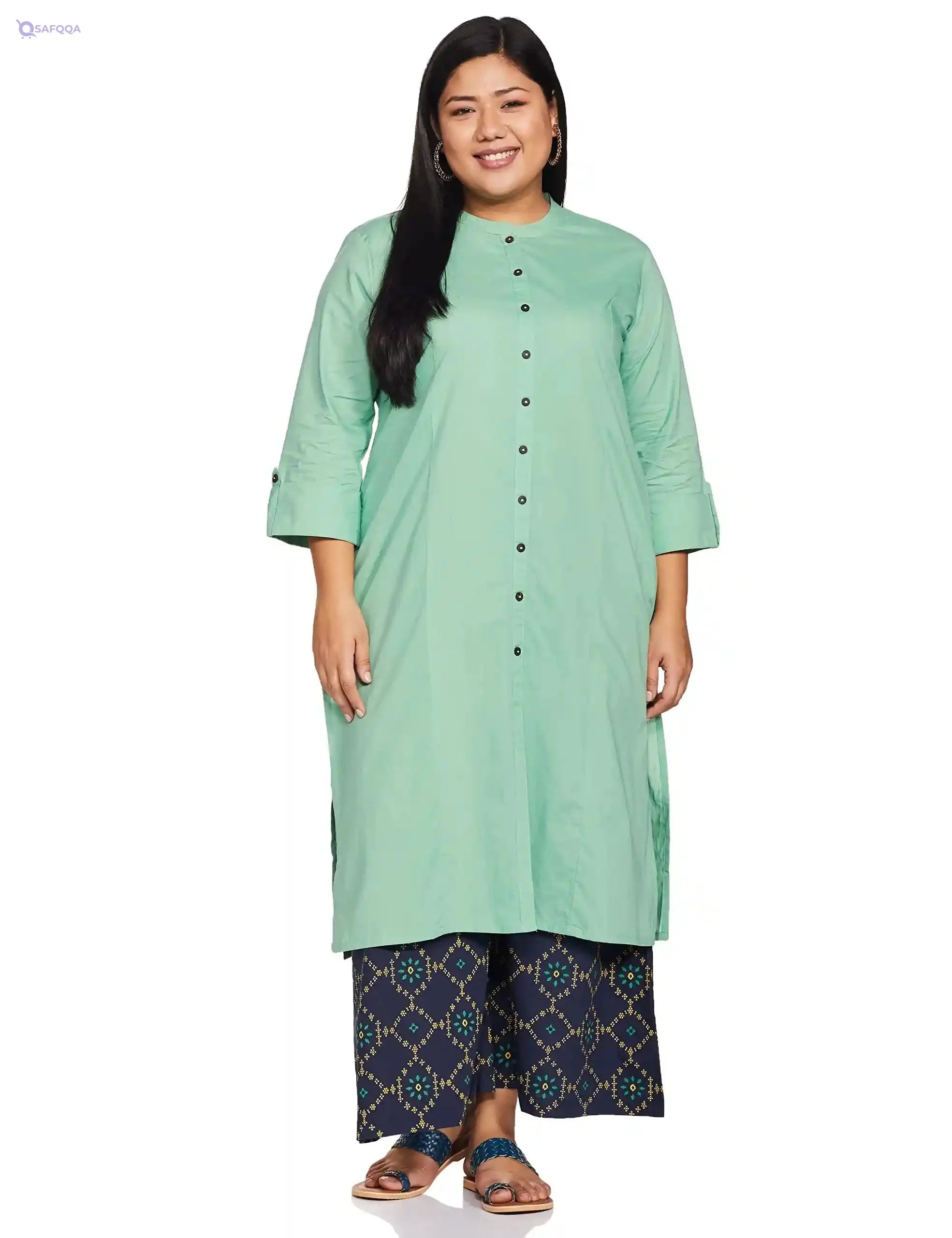 Women's Cotton Straight Salwar Suit Set - Safqqa Egypt