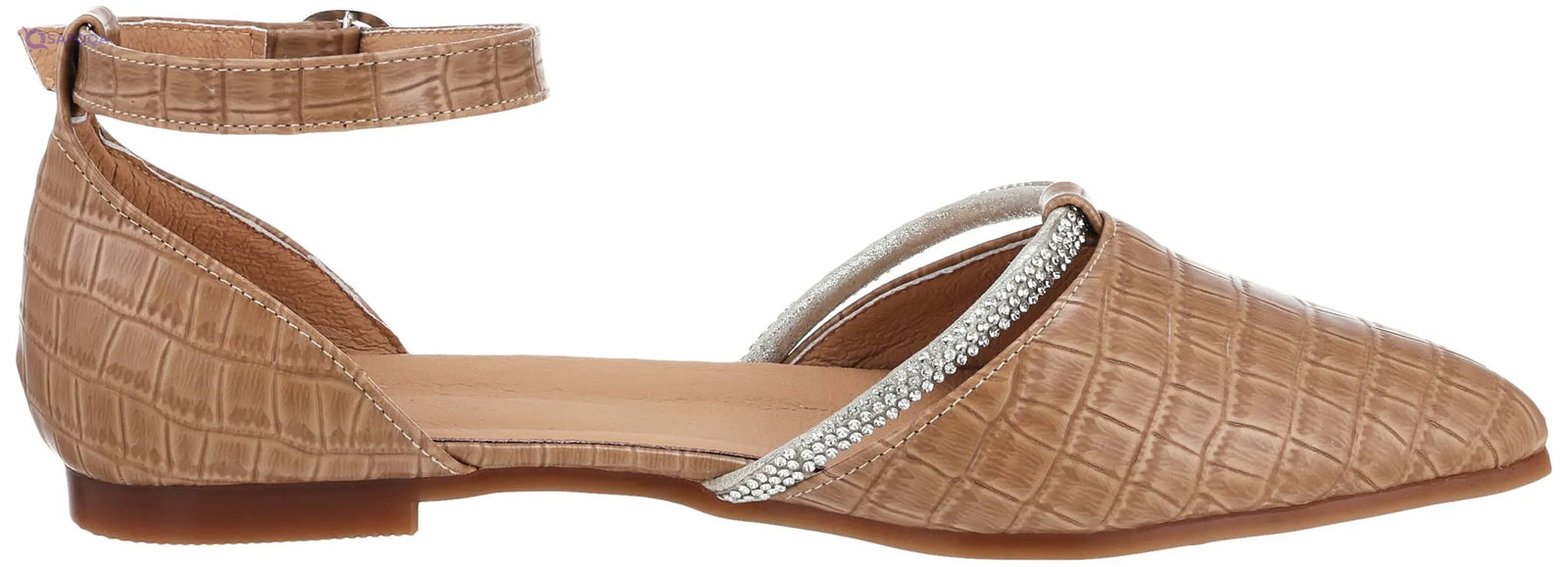 SWAY Shoes For Womens, Cafe , Cushioned footbed for all-day comfort - Safqqa